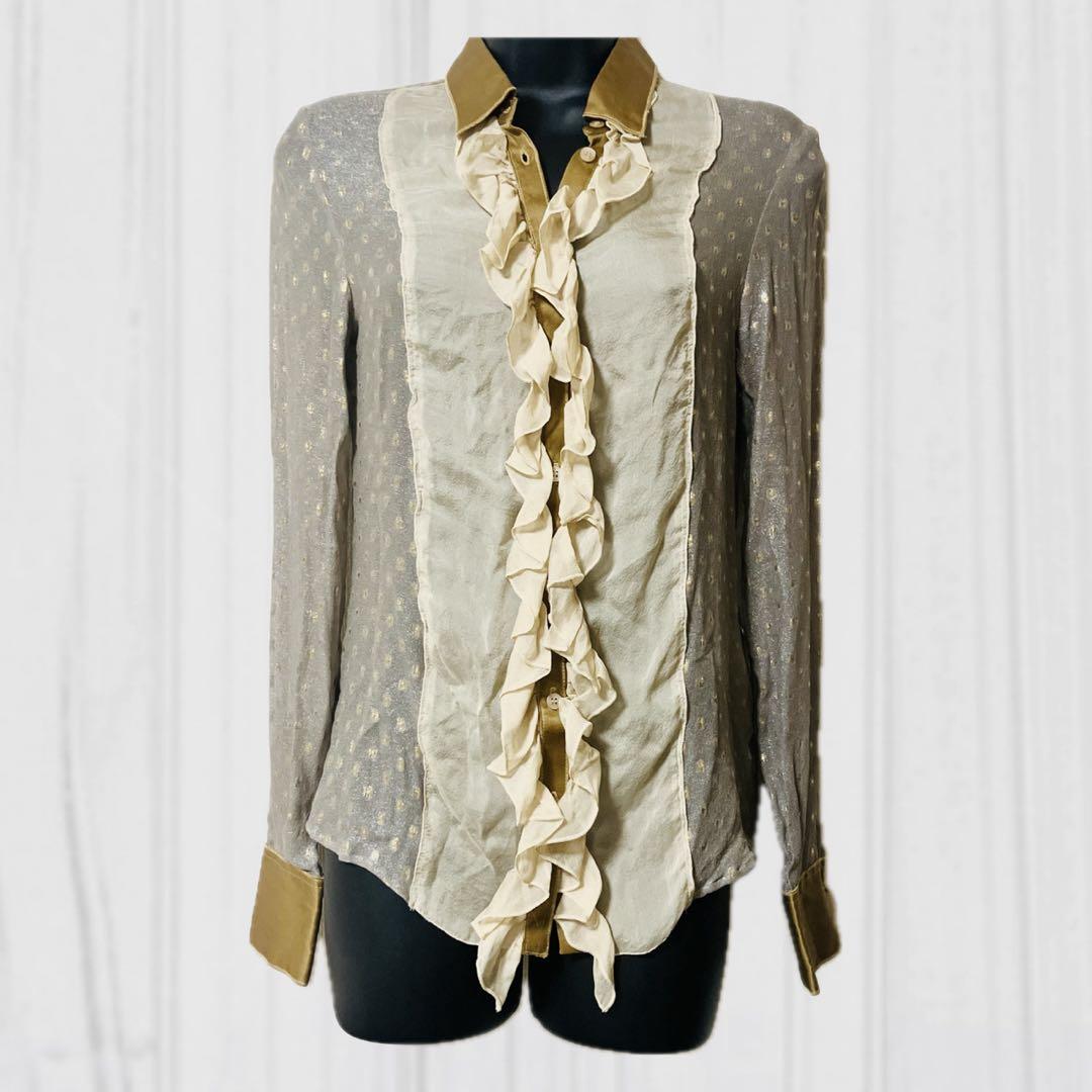 ドルチェ＆ガッバーナ（DOLCE＆GABBANA）シルクシフォンブラウス