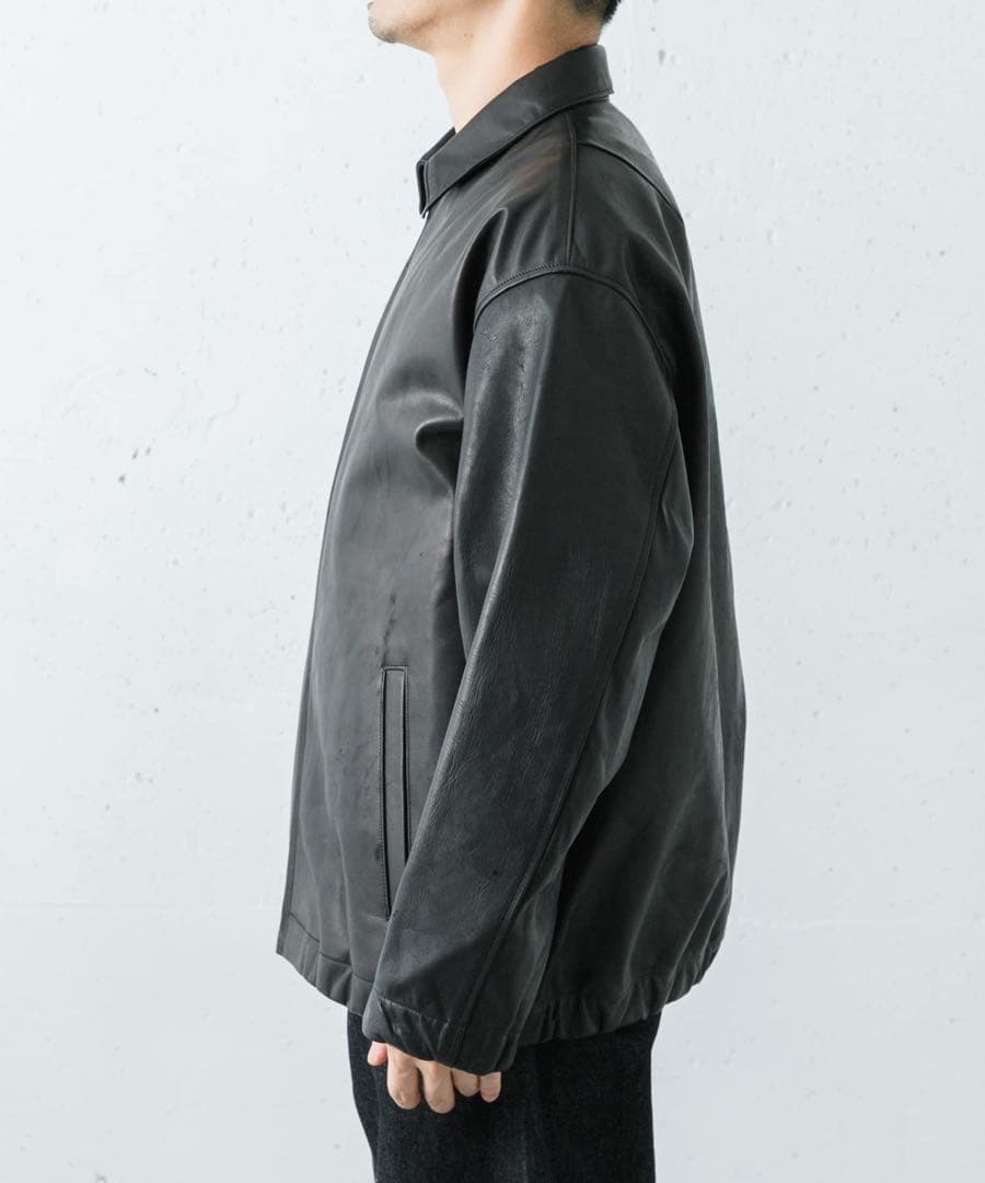 ジャケット・アウター semoh Horse Leather Zip Blouson