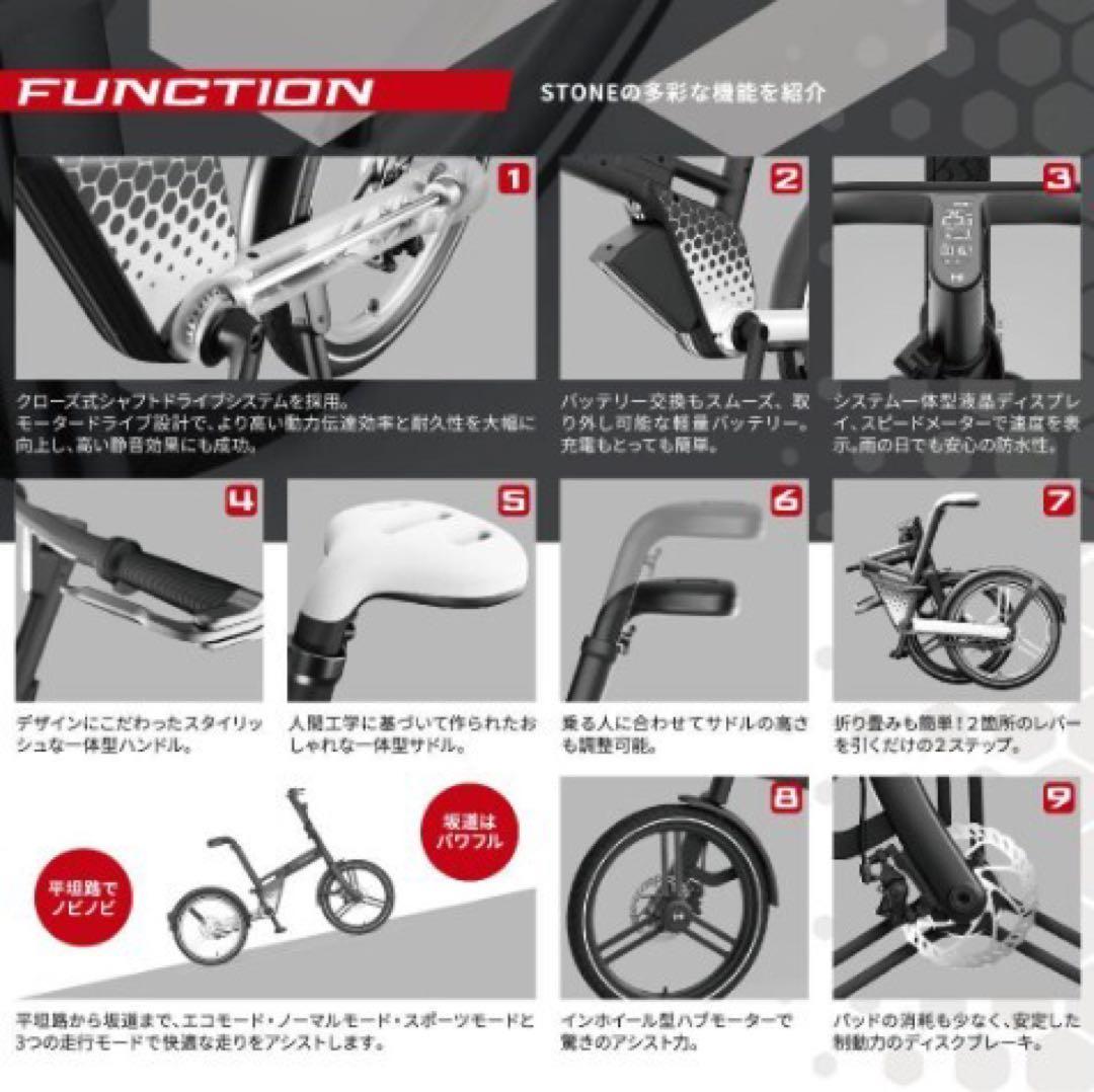 ジャンク品 HONBIKE ホンバイク電動アシスト自転車 折りたたみ 20インチ