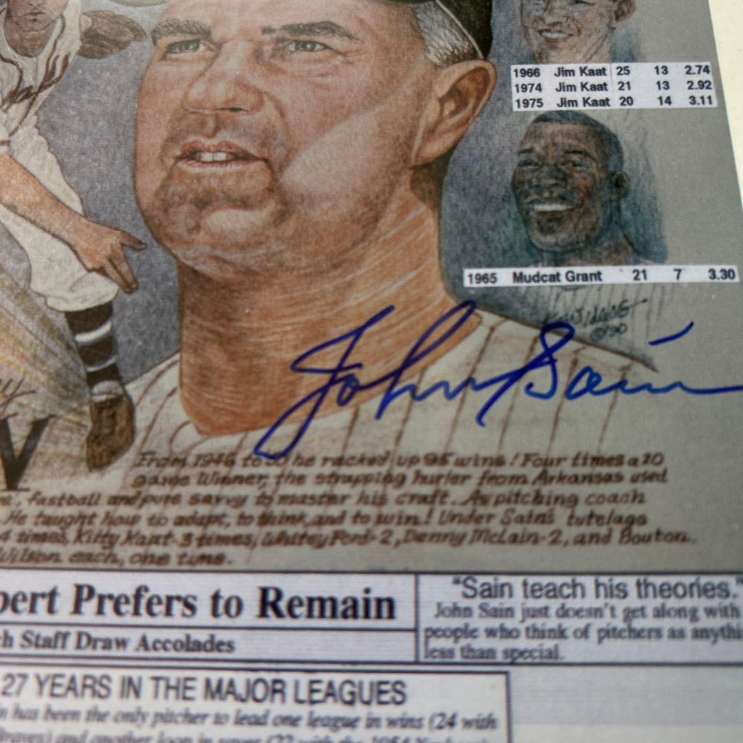 MLB  ジョニーセイン　直筆サイン入りフォト  ミネソタツインズ　メジャー