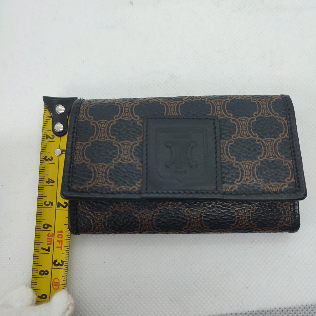 EB59-7 CELINE Macadam 6キーケース キーホルダー