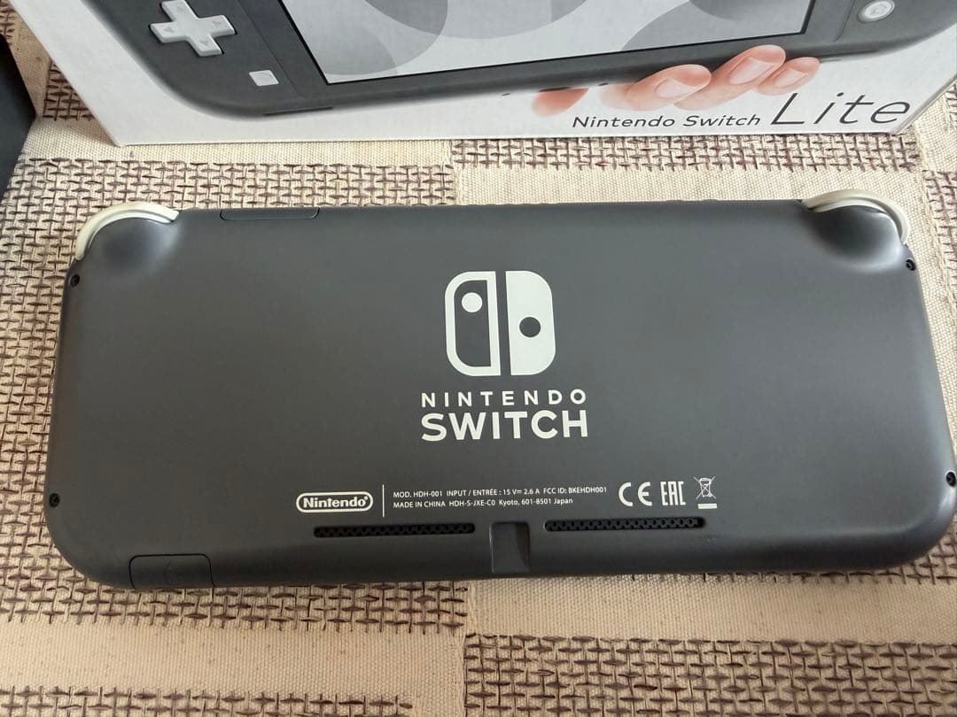Nintendo Switch Lite グレー 本体 ACアダプター 箱付き