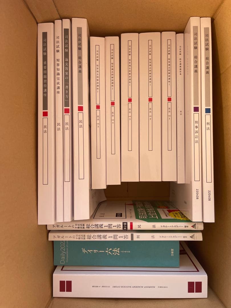 アガルート 司法試験対策セット(民法セット+刑法一冊+刑事訴訟法一冊)