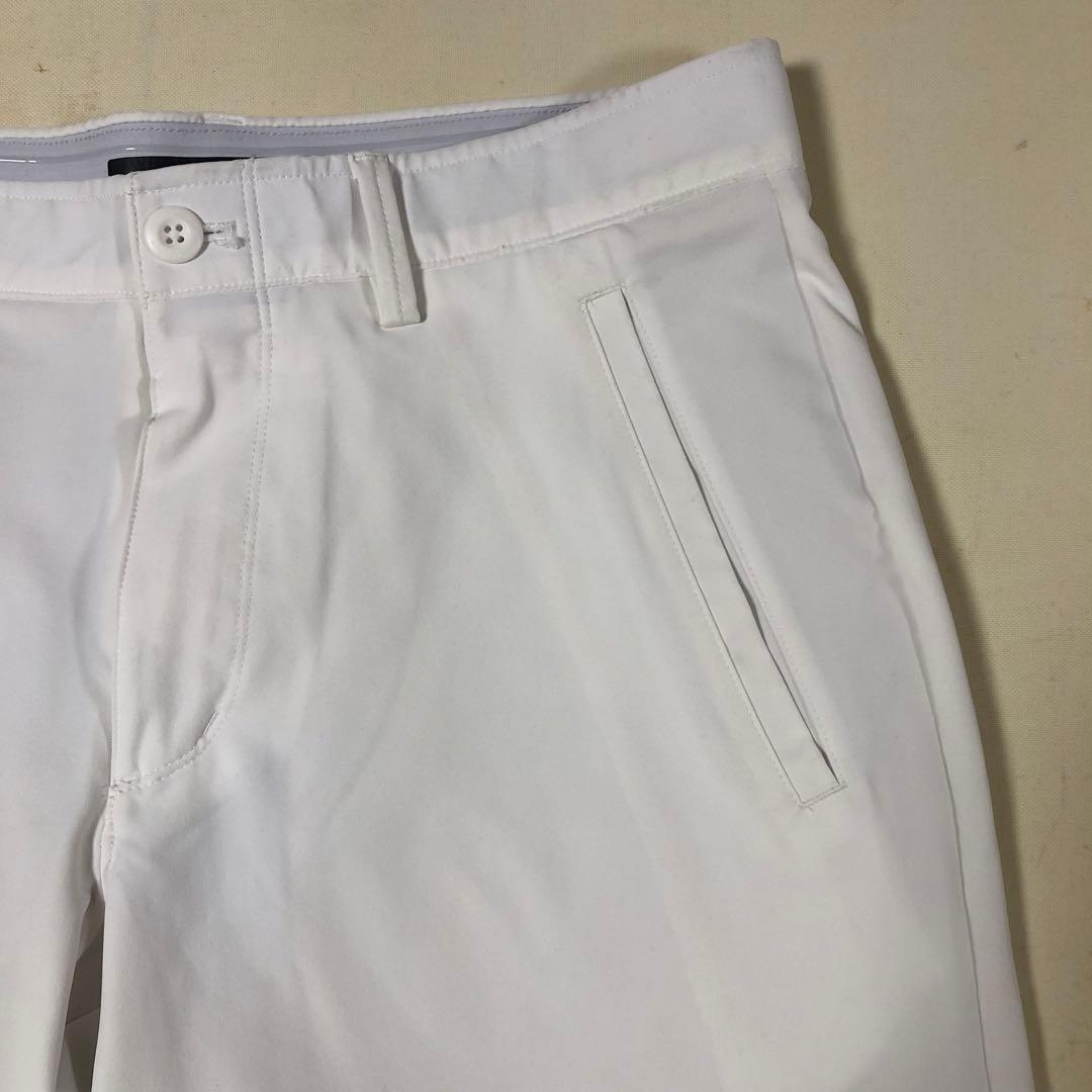 アンダーアーマー ゴルフ ストーム ショート ハーフ パンツ ホワイト Lサイズ