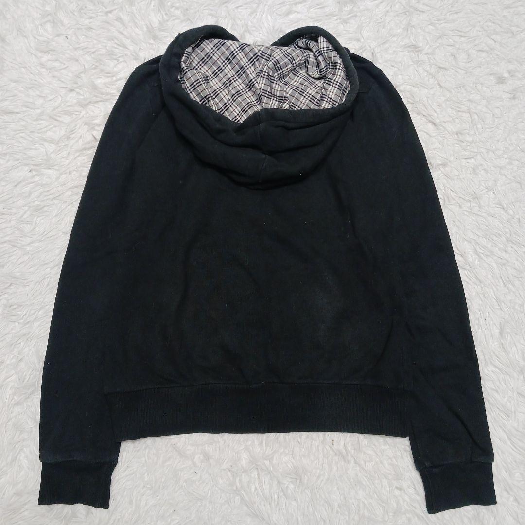 ✨美品✨バーバリーブルーレーベル　ノバチェック　パーカー　ホースロゴ　38