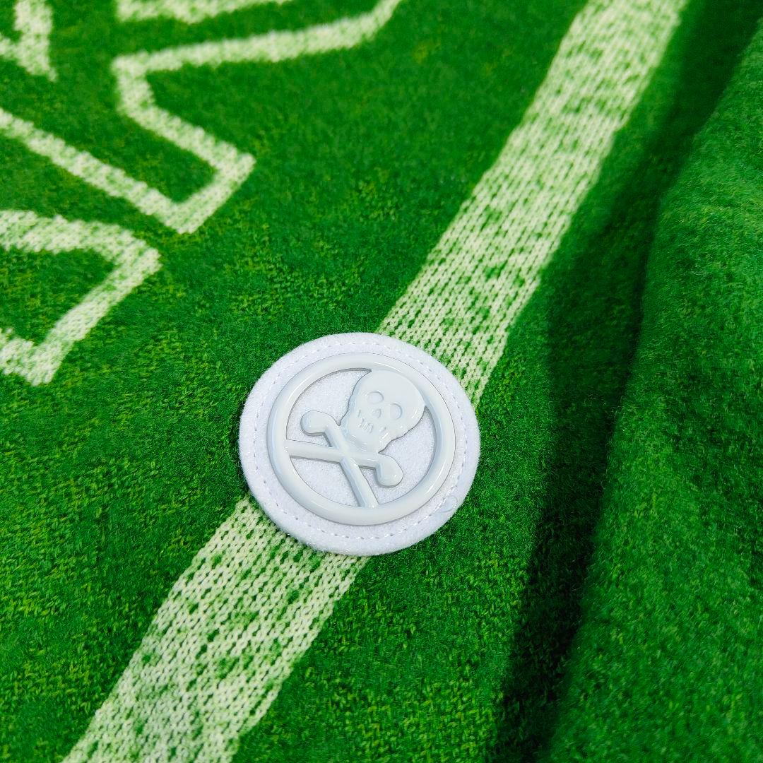 新品タグ付き　MARK&LONA サイズ XL　ウールクルーネック バイカラー