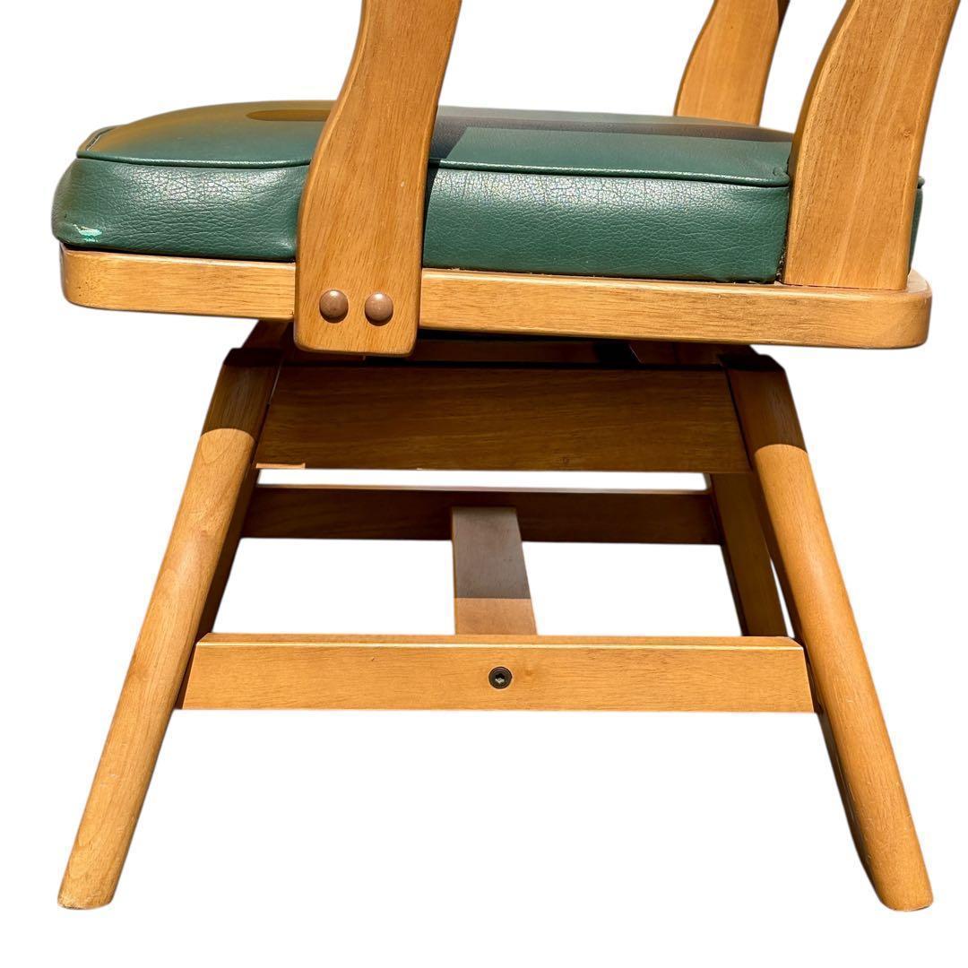 【三連休セール】カリモク ダイニングチェア RUSTIC 回転椅子 肘掛け付