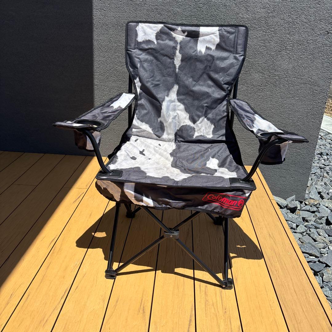 Coleman／BEAMS ハラコ柄 アームチェア アウトドアチェア　最終価格