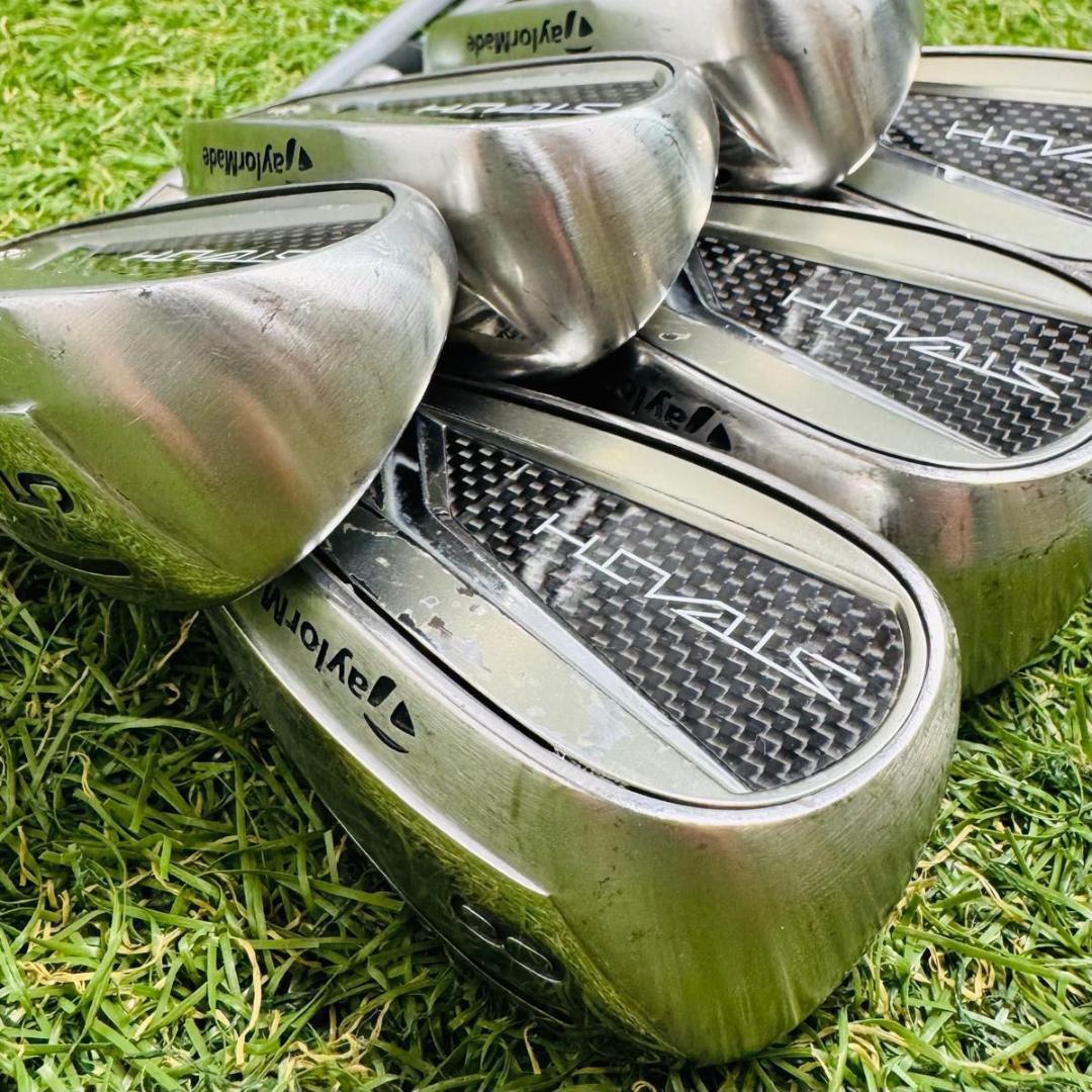 【良品】初級者 テーラーメイド ステルスHD メンズアイアンセット 6本 S