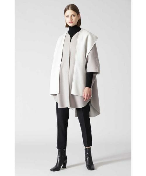 新品★ADORE｜定価8.5万 2TONE リバーフードコート ケープ 38