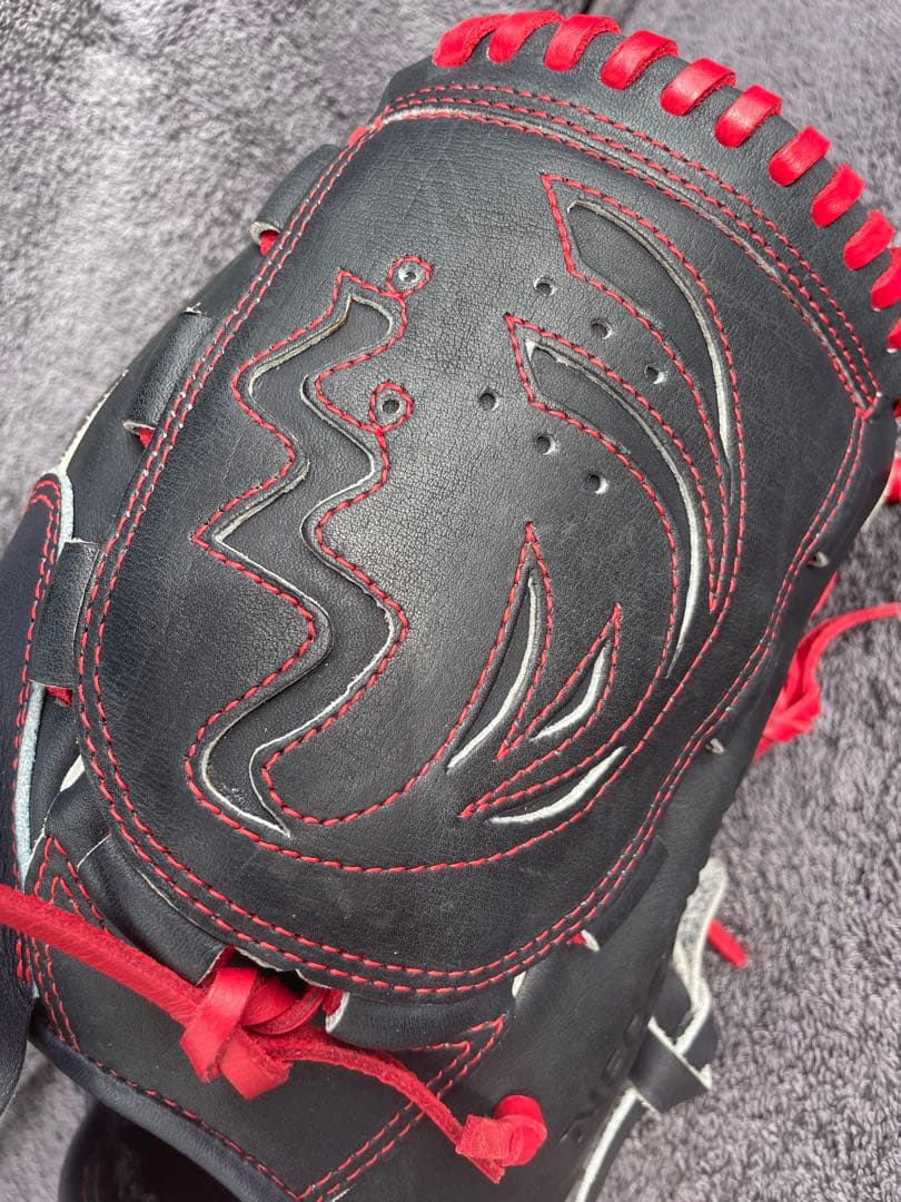 【中古美品/軟式用】ZETTNEOSTATUSグローブ投手用限定植村モデル