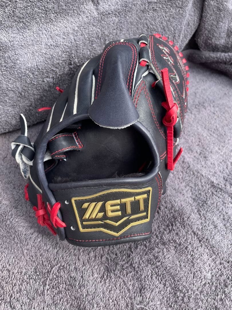 【中古美品/軟式用】ZETTNEOSTATUSグローブ投手用限定植村モデル