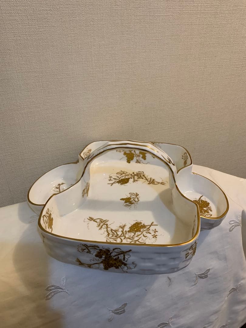 Hammersley ハマースレイ金彩盛絵　葡萄　豪華　バスケット、トレイ