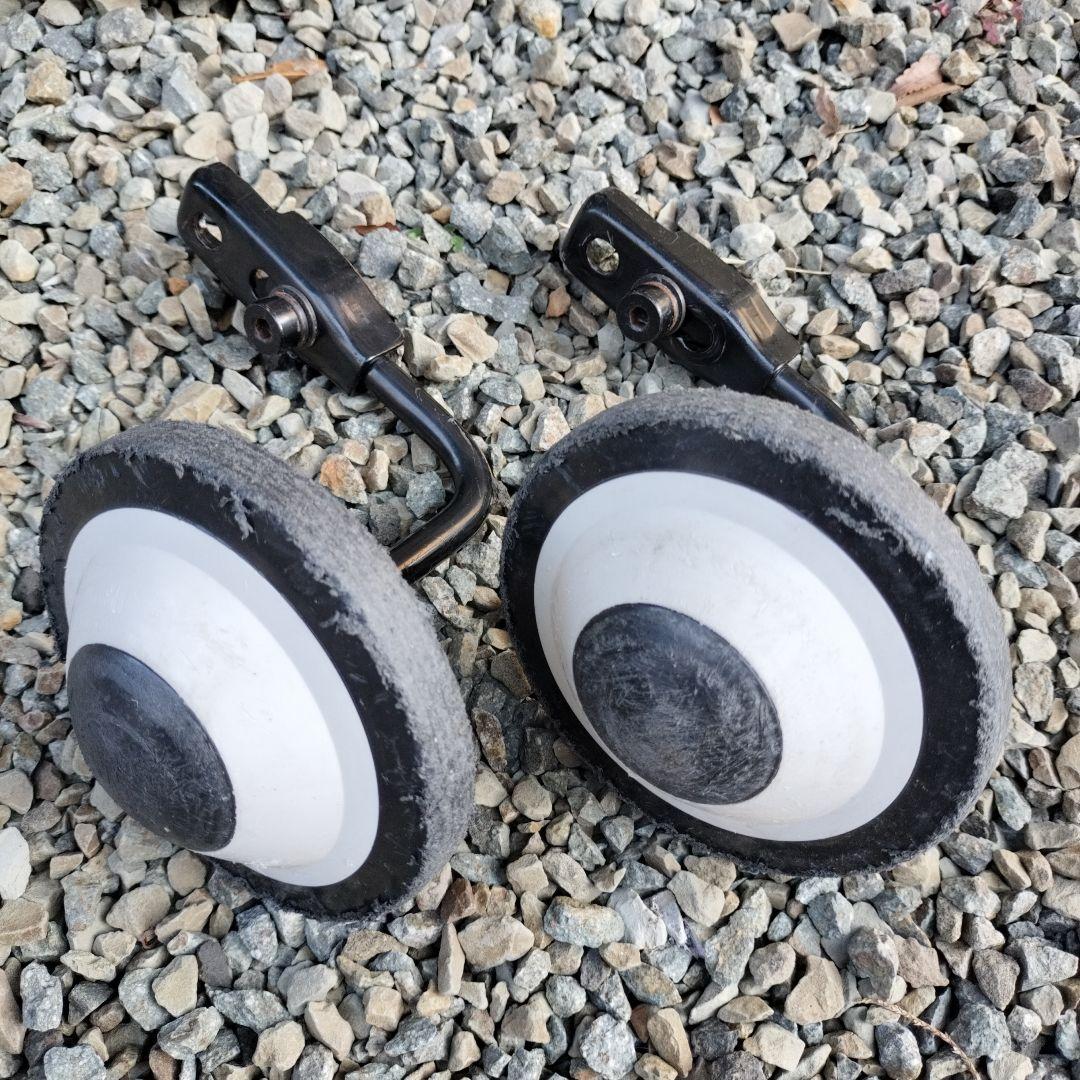 bikke 子供用自転車 ホワイト 補助輪とサドルカバー付き