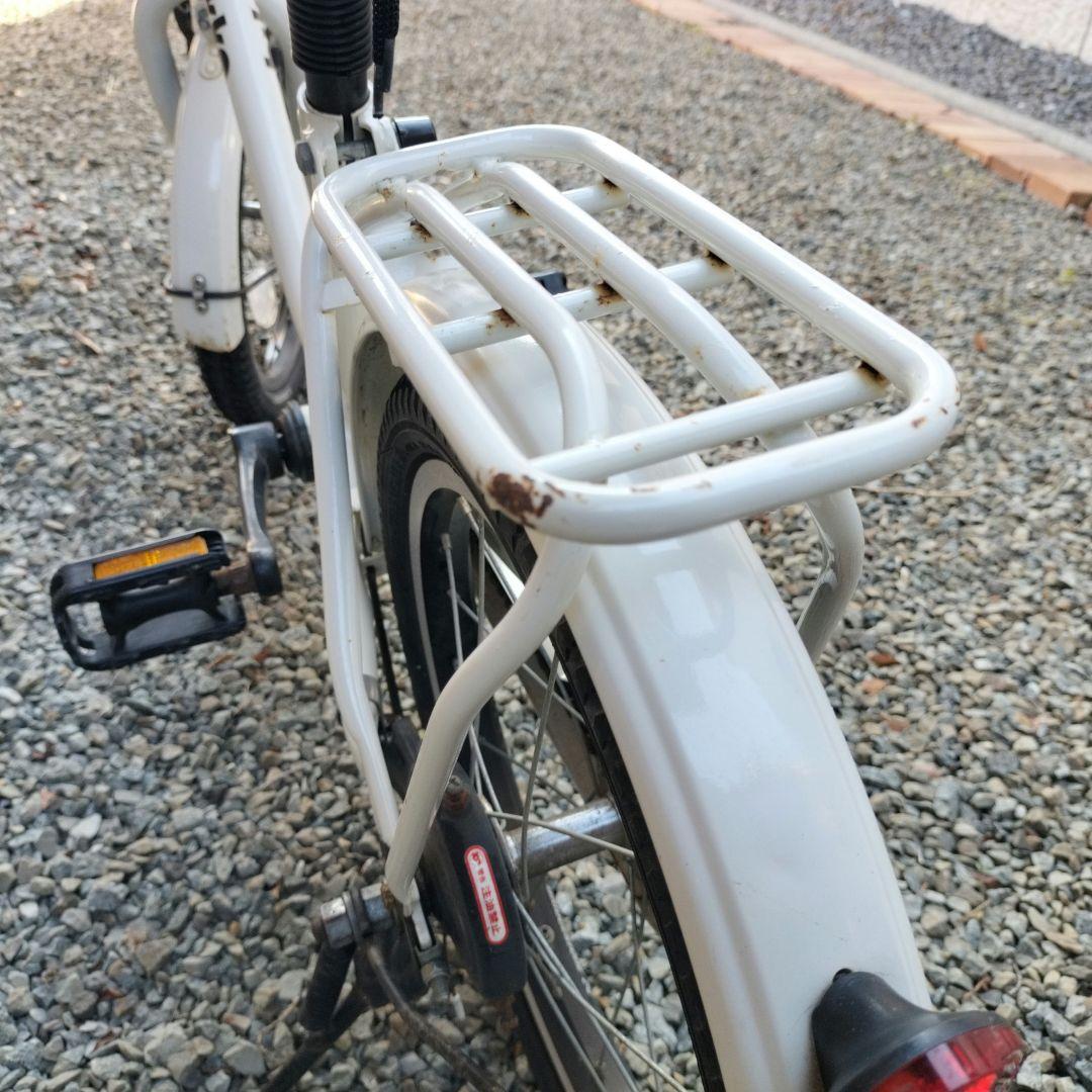 bikke 子供用自転車 ホワイト 補助輪とサドルカバー付き