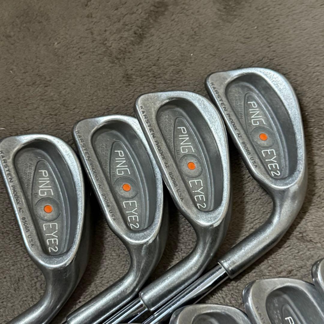 PING　EYE２　アイアン9本セット　右　ピン　アイツー　オレンジドット