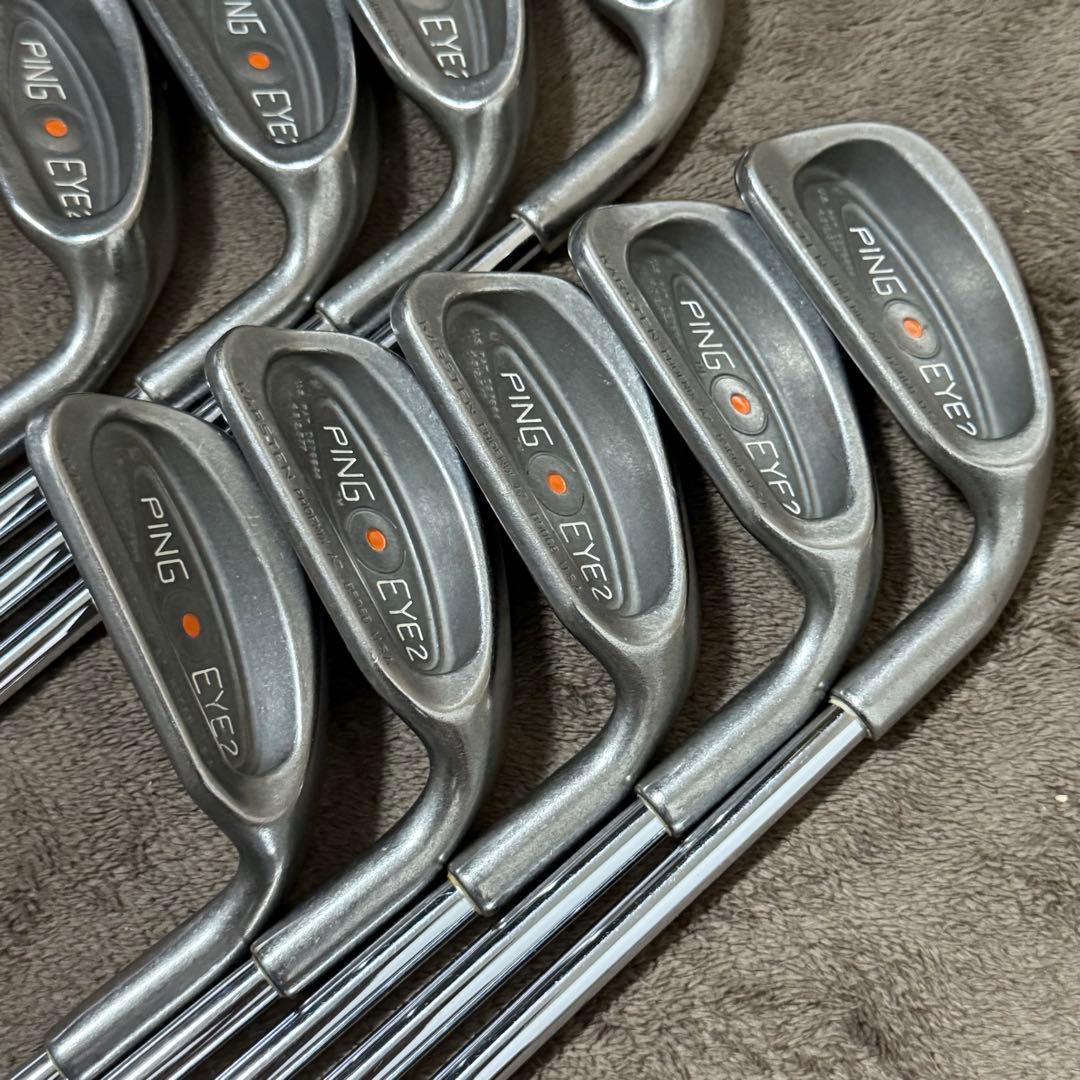 PING　EYE２　アイアン9本セット　右　ピン　アイツー　オレンジドット