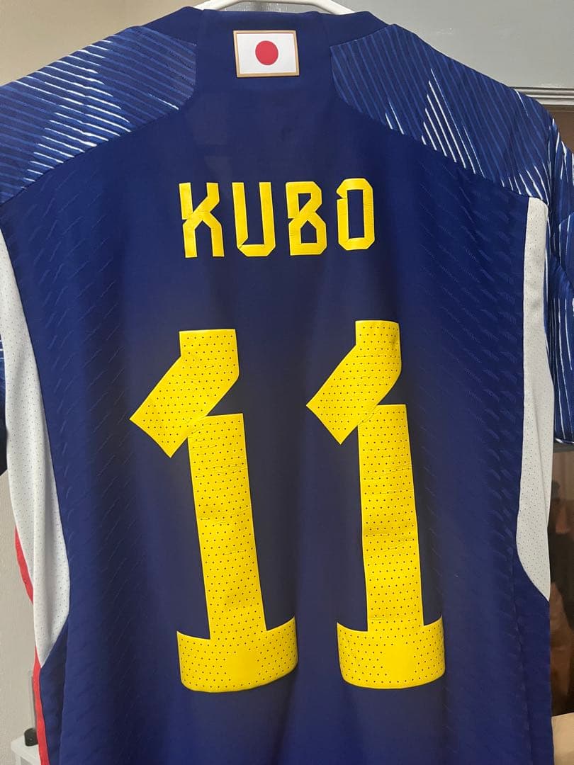 サッカー日本代表　久保建英カタールワールドカップLサイズ