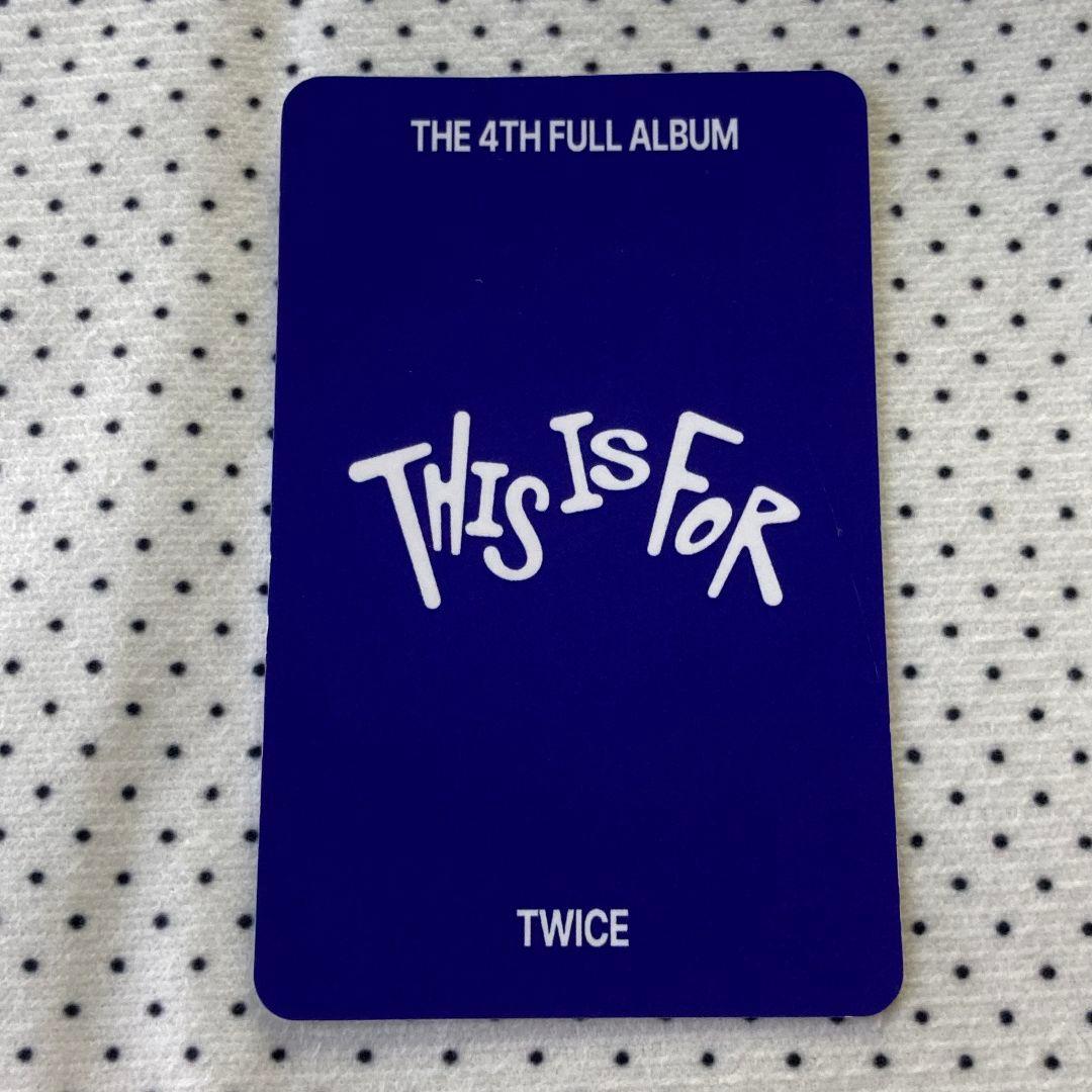 TWICE 7/13 THIS IS FOR ダヒョン 事前収録 サノク トレカ