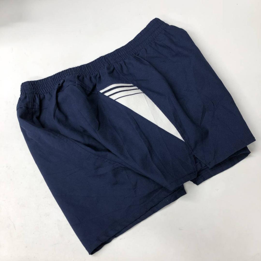 80s 90s アシックス バレーパンツ ネイビー L 日本製 LD3275