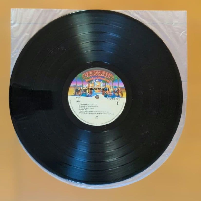 【ステッカー付き】キッス／仮面の正体　レコード