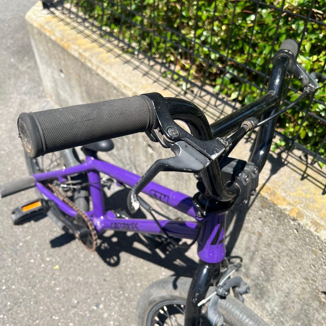 BMX【16インチ】ARESBIKES アーレスバイク　フラットランド　パープル