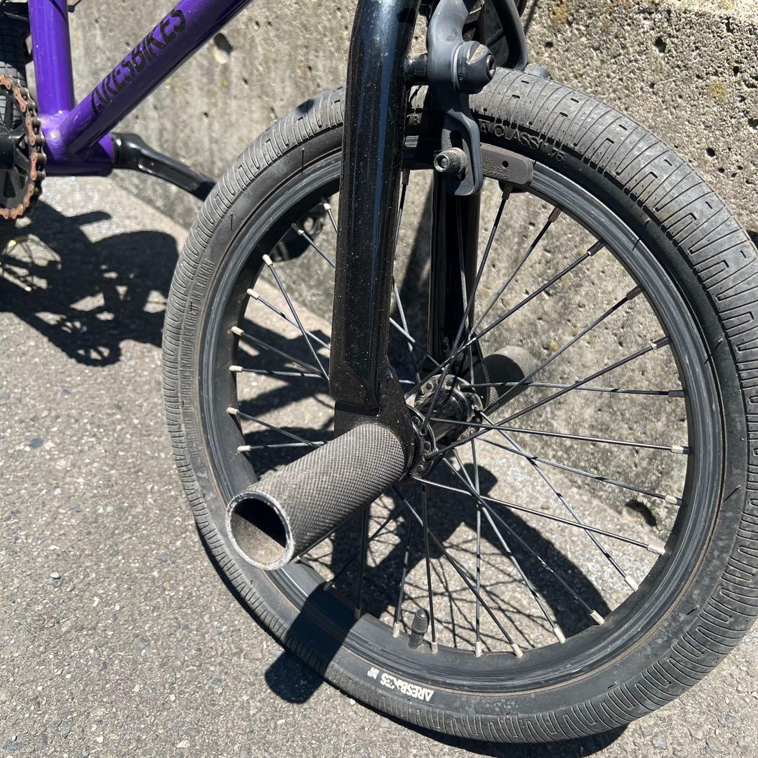 BMX【16インチ】ARESBIKES アーレスバイク　フラットランド　パープル