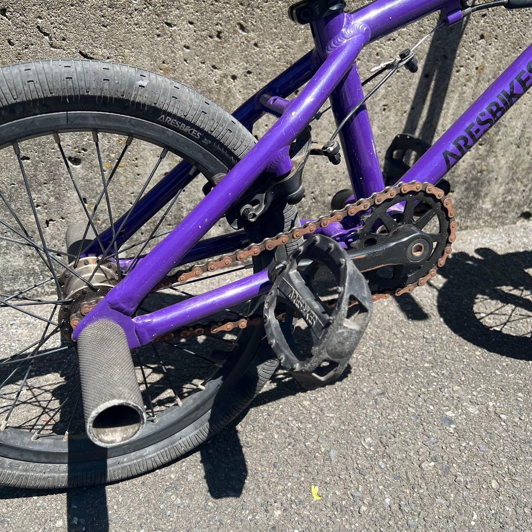BMX【16インチ】ARESBIKES アーレスバイク　フラットランド　パープル