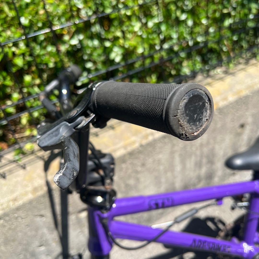 BMX【16インチ】ARESBIKES アーレスバイク　フラットランド　パープル