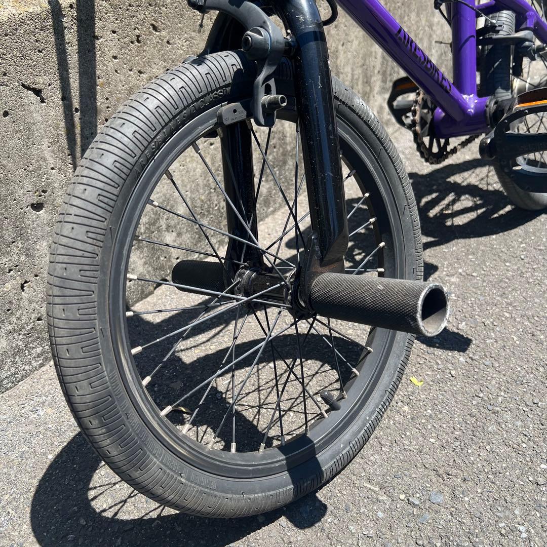 BMX【16インチ】ARESBIKES アーレスバイク　フラットランド　パープル