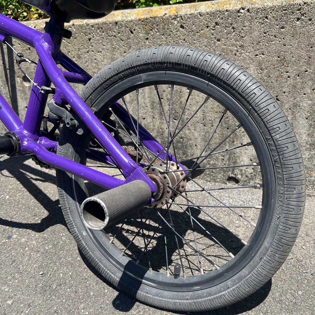 BMX【16インチ】ARESBIKES アーレスバイク　フラットランド　パープル
