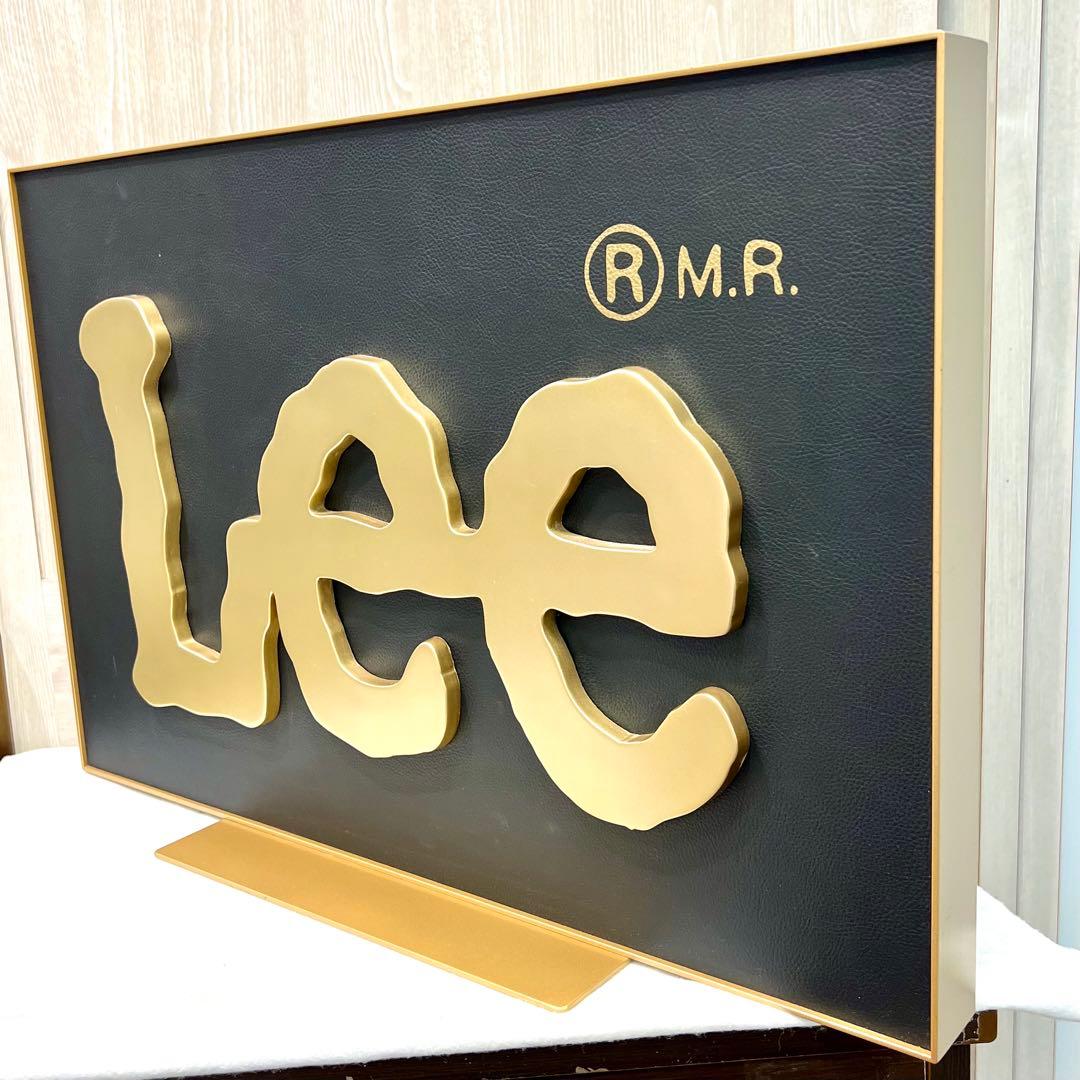 Lee 立体サインボード 黒/金 非売品 レア 看板 サイン