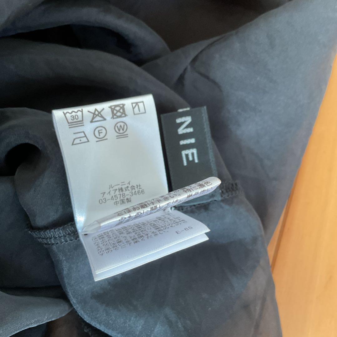 ルーニィ　シアー　レイヤードワンピース黒　ブラックスカートセット結婚式　ドレス