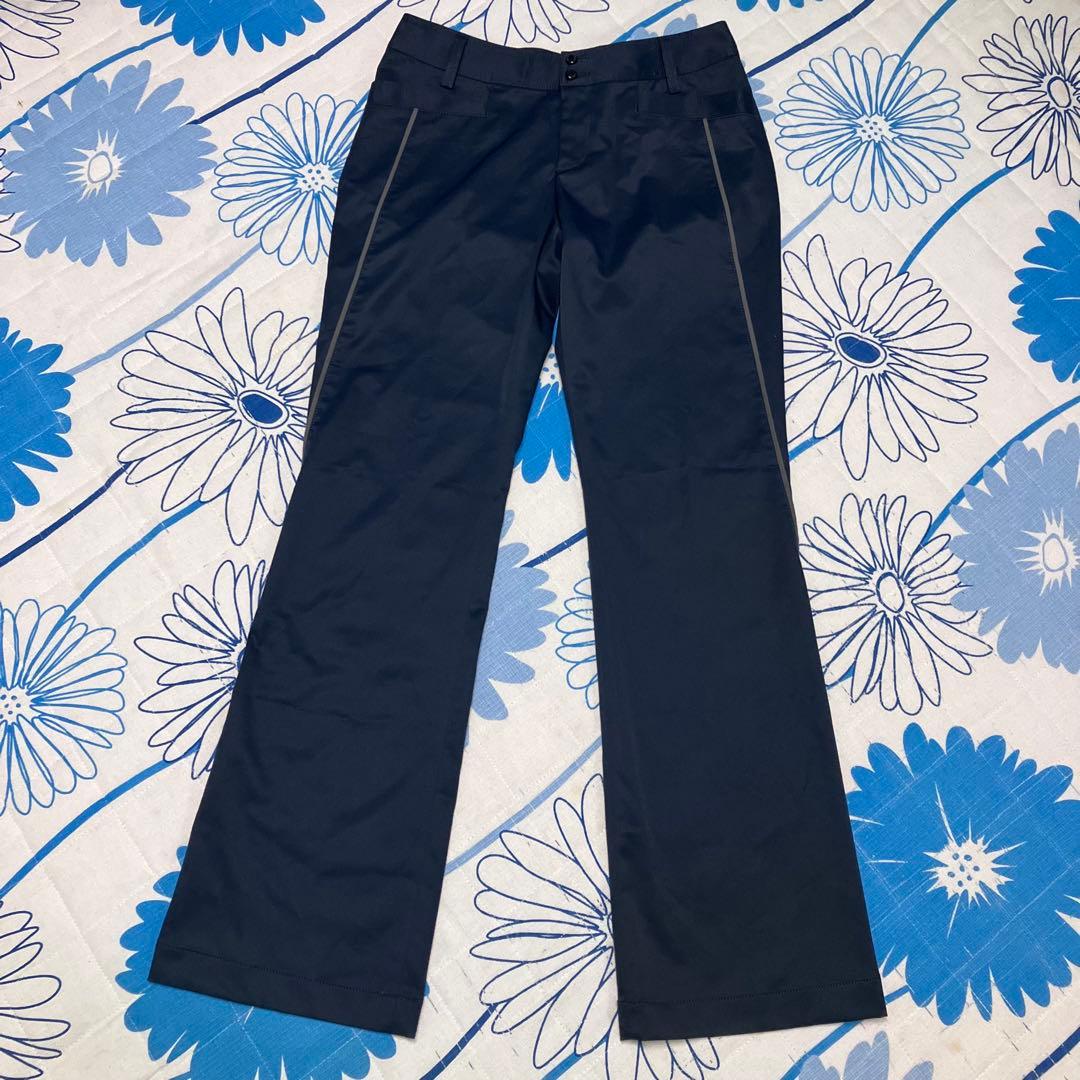 【希少】JUN&ROPE ハート　ロゴ　刺繍　サイドライン　フレア　パンツ