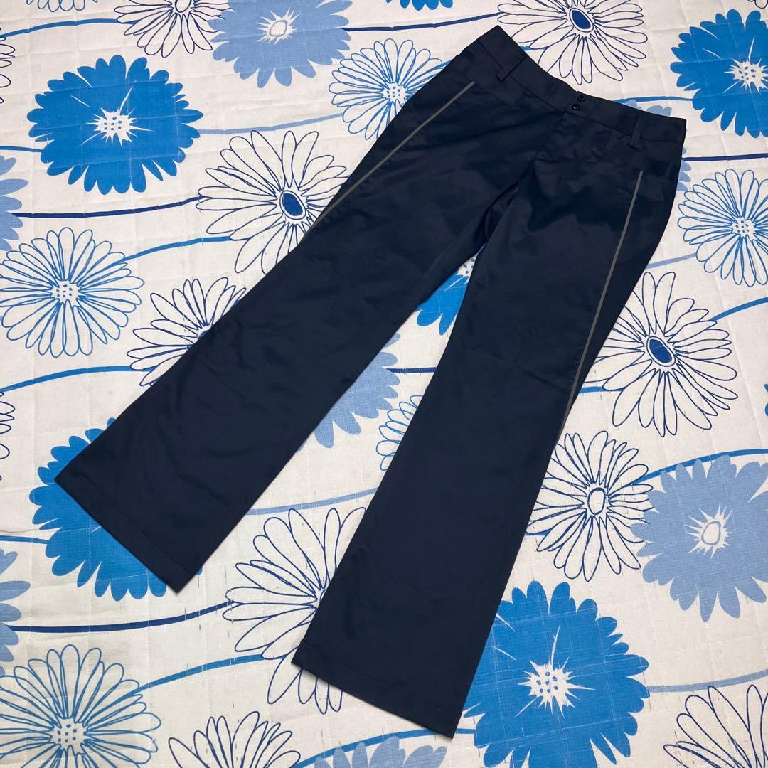 【希少】JUN&ROPE ハート　ロゴ　刺繍　サイドライン　フレア　パンツ