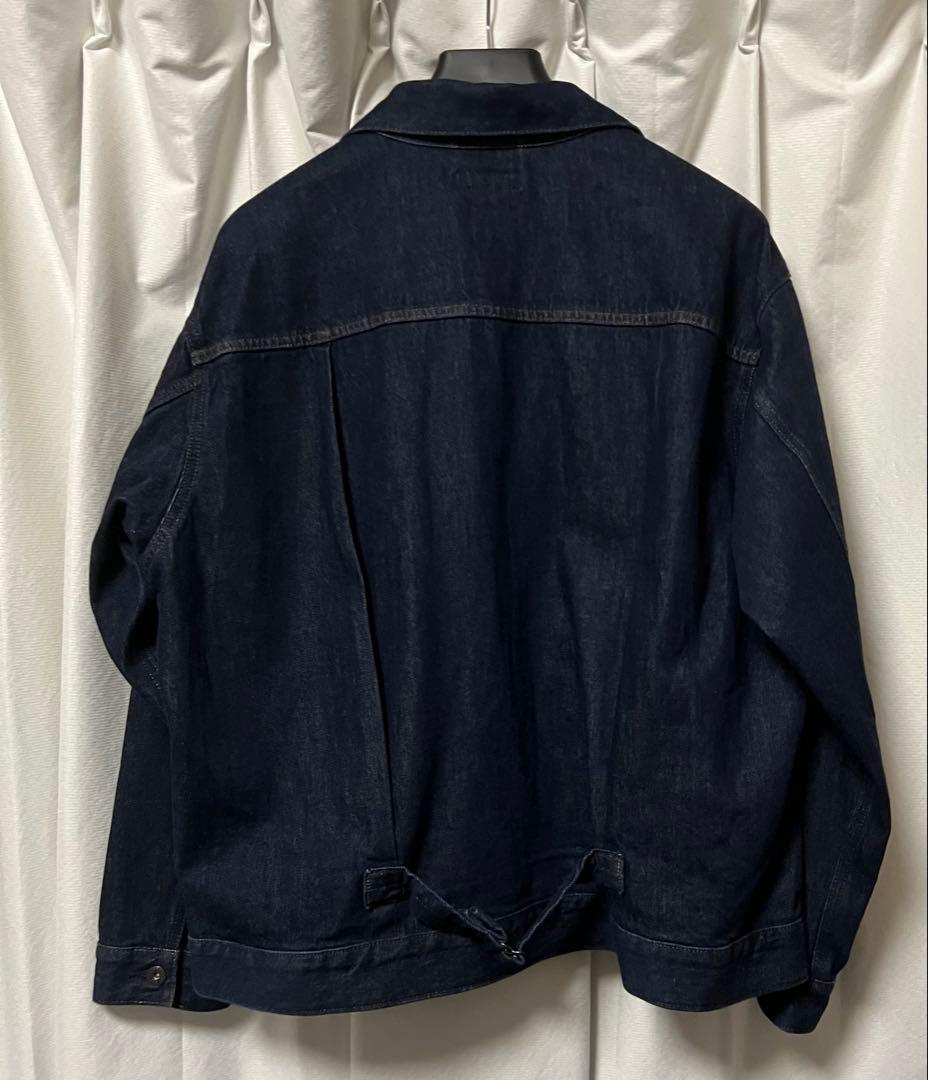 ユニクロ　デニムトラッカージャケット　68BLUE XXL