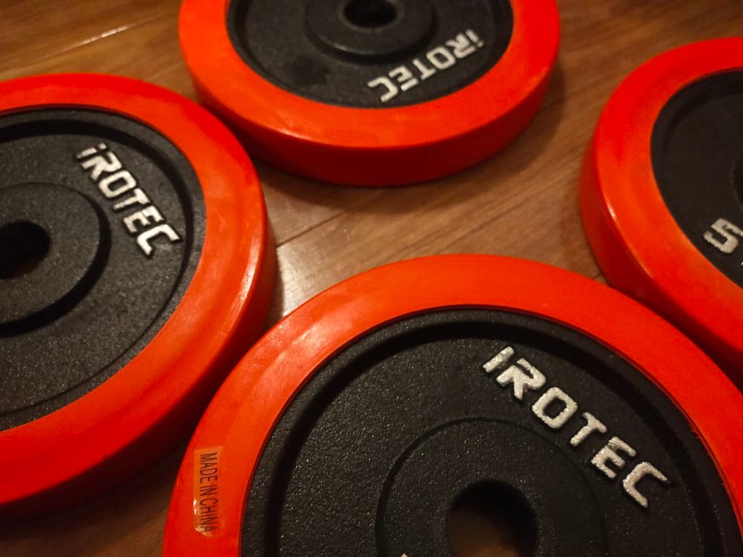 アイロテック　プレート　5キロ×4個 ラバーリング付き