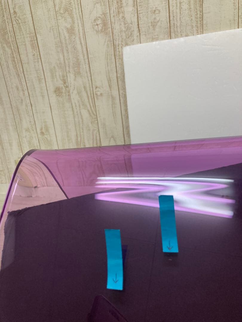 バスチェア　風呂椅子　アクリル　風呂いす　 高さ35cm　クリアラベンダー