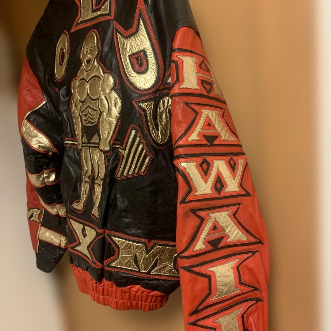 MAZIAR ハワイ限定 GOLD GYM ゴールドジム レザージャケット激レア