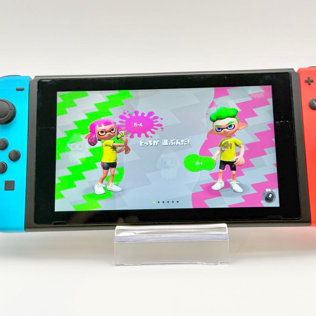 【動作確認済】Nintendo Switch 本体のみ 液晶フィルム付・画面良好