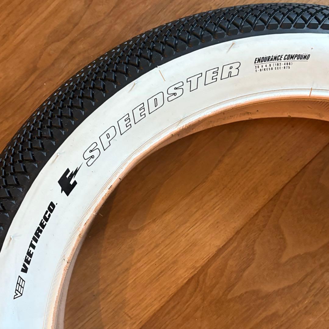 VEE Tire Speedster 20×4.0 ホワイトウォール MATE等