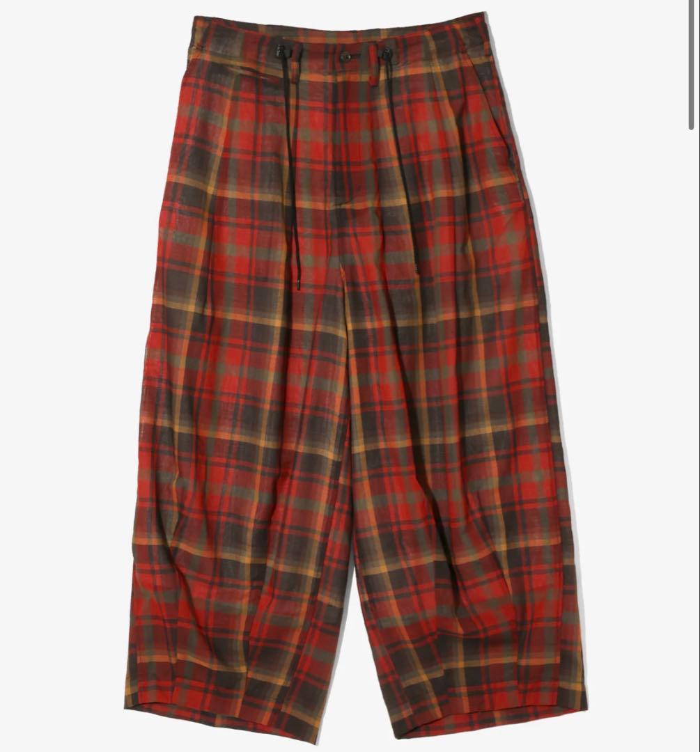 needles W/N MADRAS CHECK 赤　セットアップ　上下セット