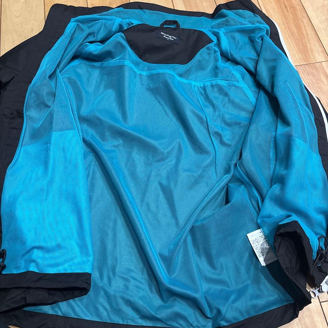 美品 マンシングウェア レインウェア 上下セット セットアップ L ゴルフ 黒