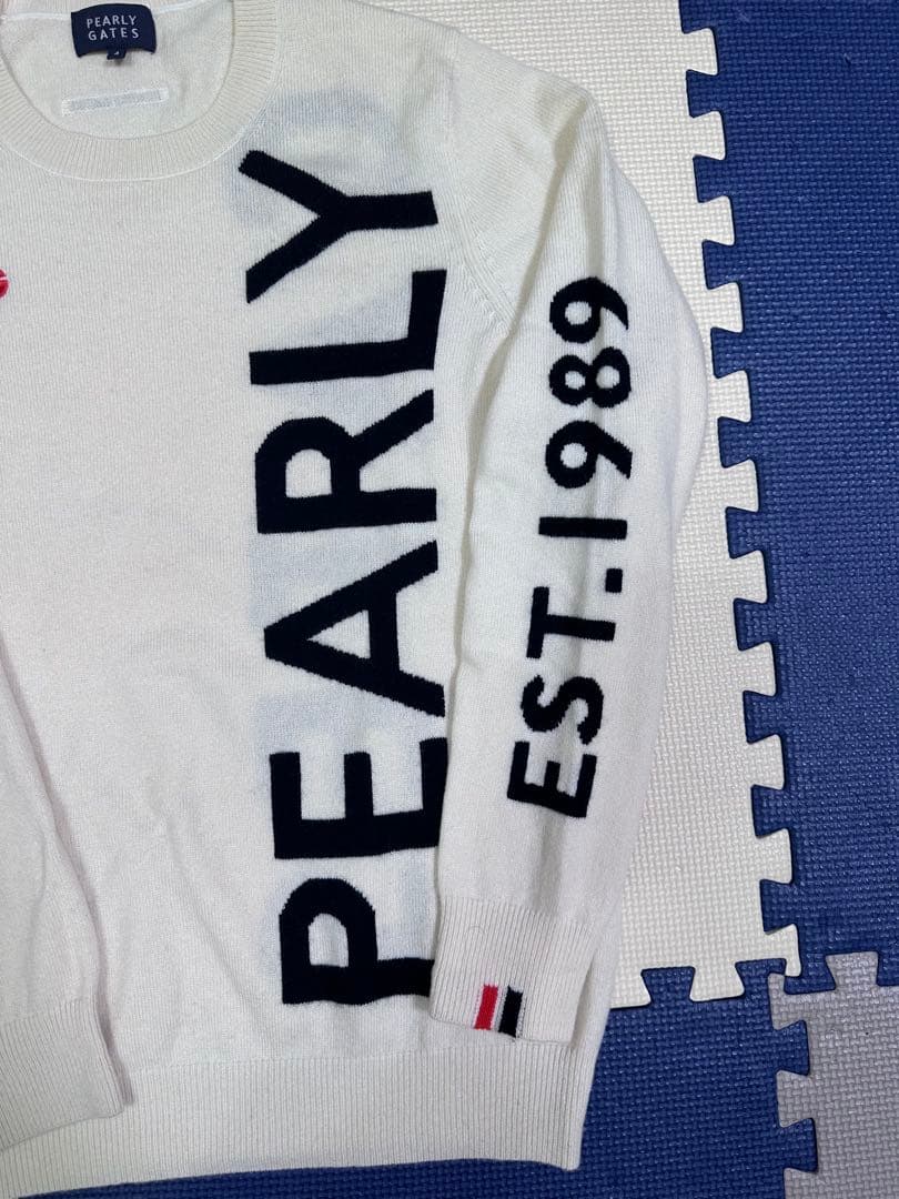 美品　PEARLY & FRANC GAVIN アイボリーセーター　Mサイズ
