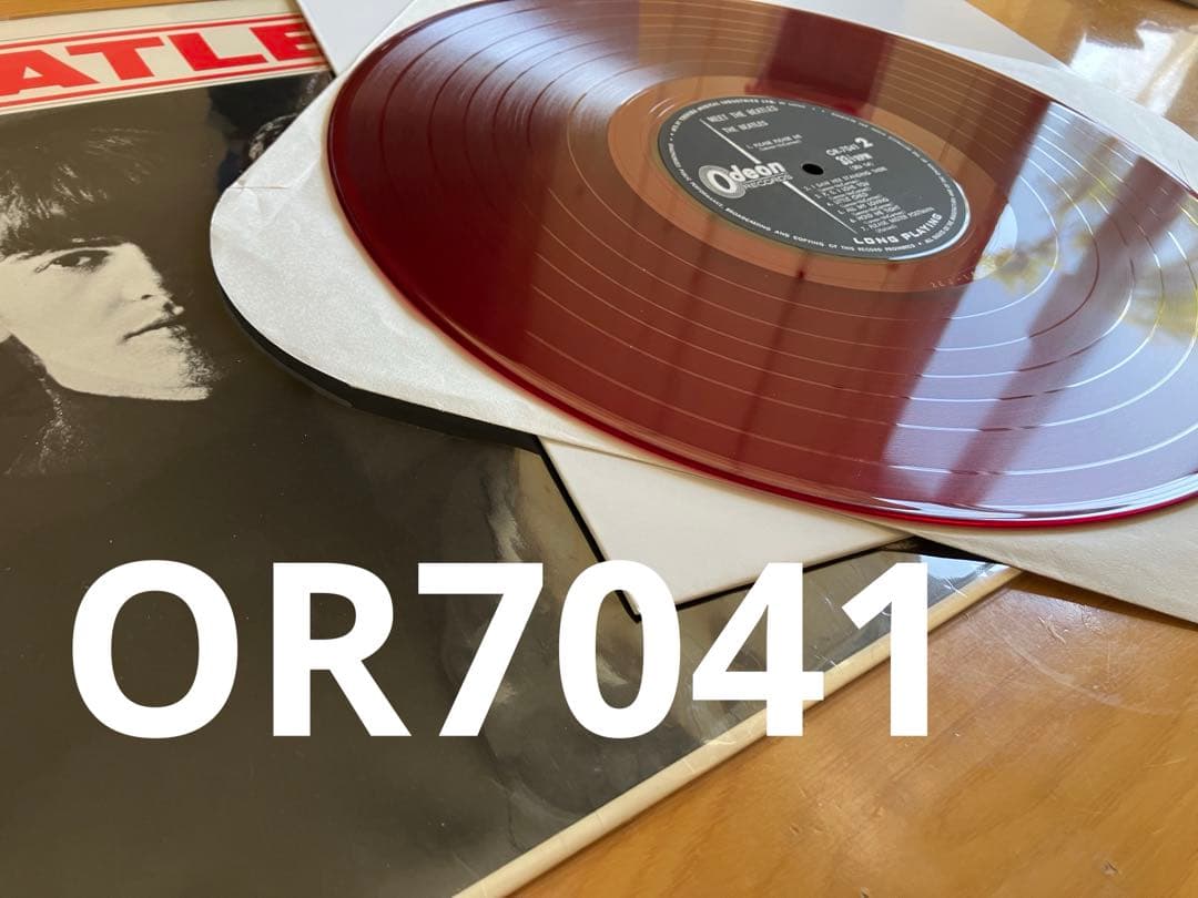 稀少黒のおまけ付き！　綺麗な良い赤盤　　ミート！　ビートルズ