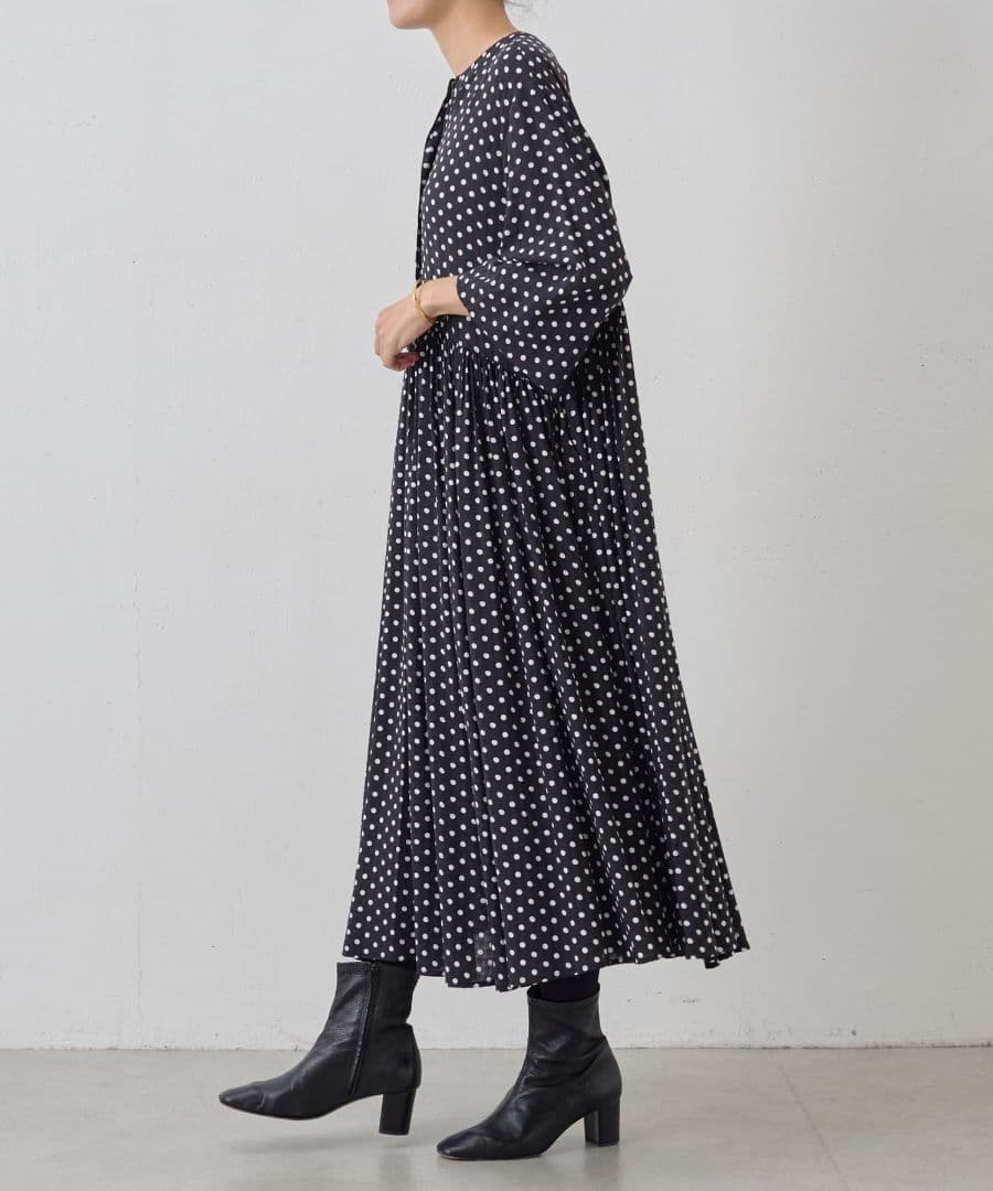 ドットギャザーワンピース　サイズ2