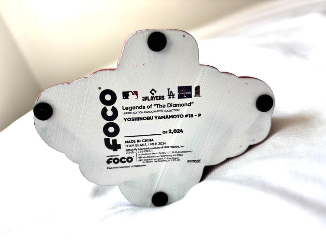 【2024体限定】山本由伸 ドジャース バブルヘッド 世界一トロフィー付き