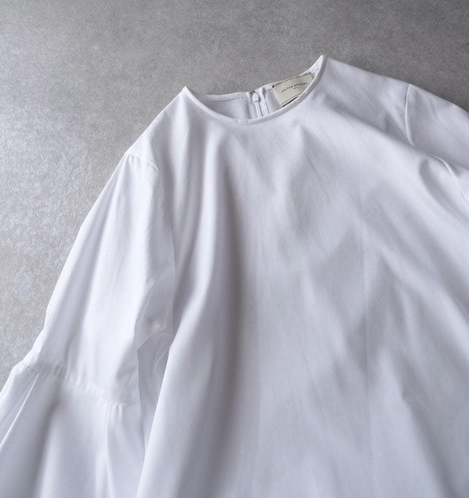 美品 ユナイテッドアローズ TOKYO 2万 フレアスリーブ ブラウス ホワイト