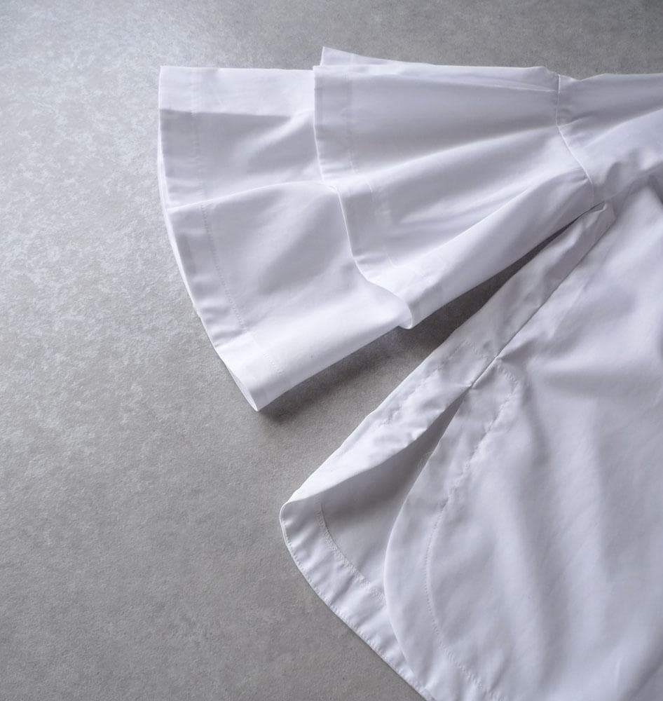 美品 ユナイテッドアローズ TOKYO 2万 フレアスリーブ ブラウス ホワイト