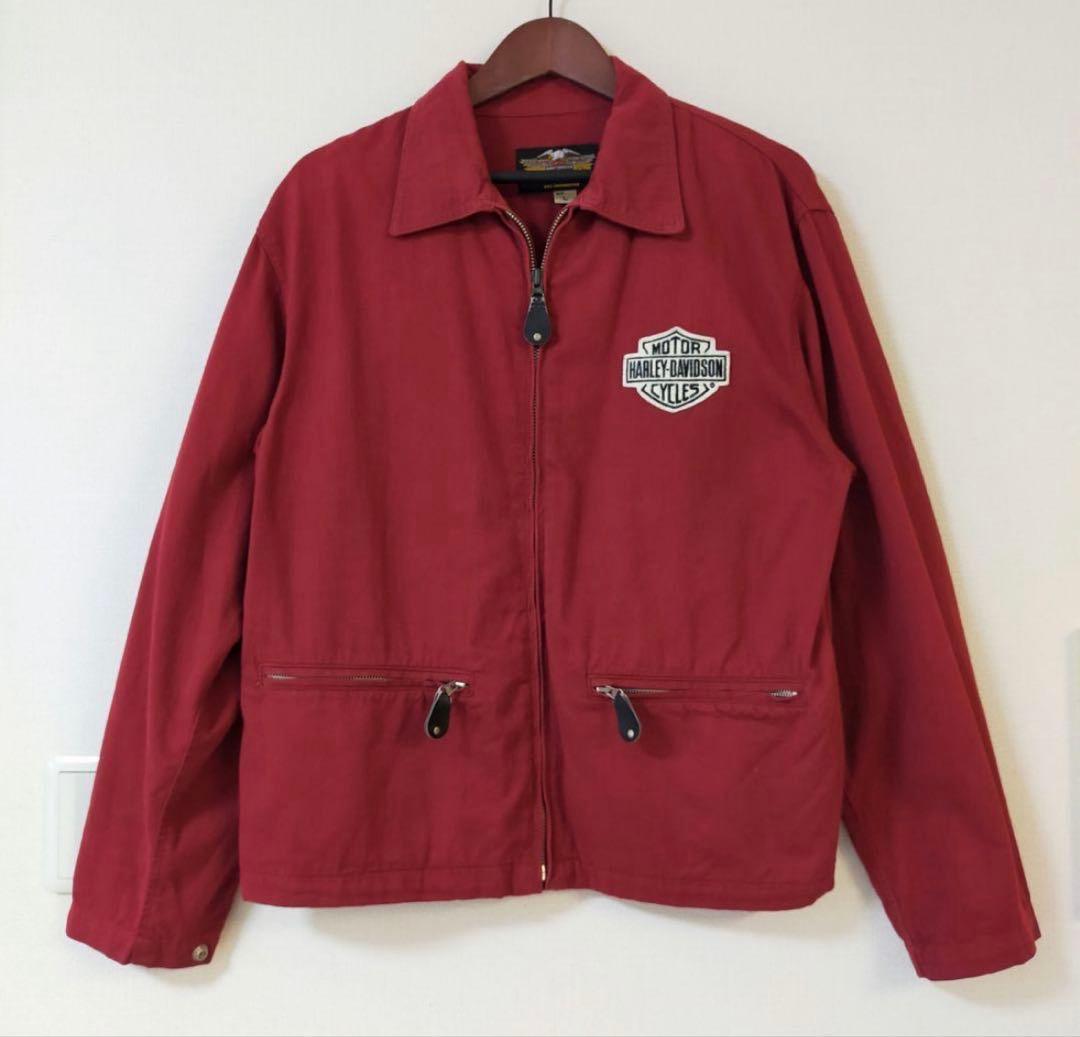 90S　HARLEY−DAVIDSON　短丈コットンブルゾン　スイングトップ